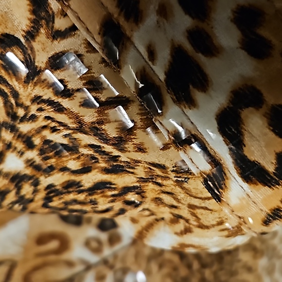 Ruby Rd. Leopard Wet Look Jacket - Picture 4 of 6